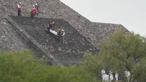 El saldo del ataque en Teotihuacán fue de 13 heridos y dos muertos, incluyendo el atacante. /AP