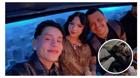 Kunno desmiente separación de Ángela Aguilar y Christian Nodal con foto: “Felices los tres”