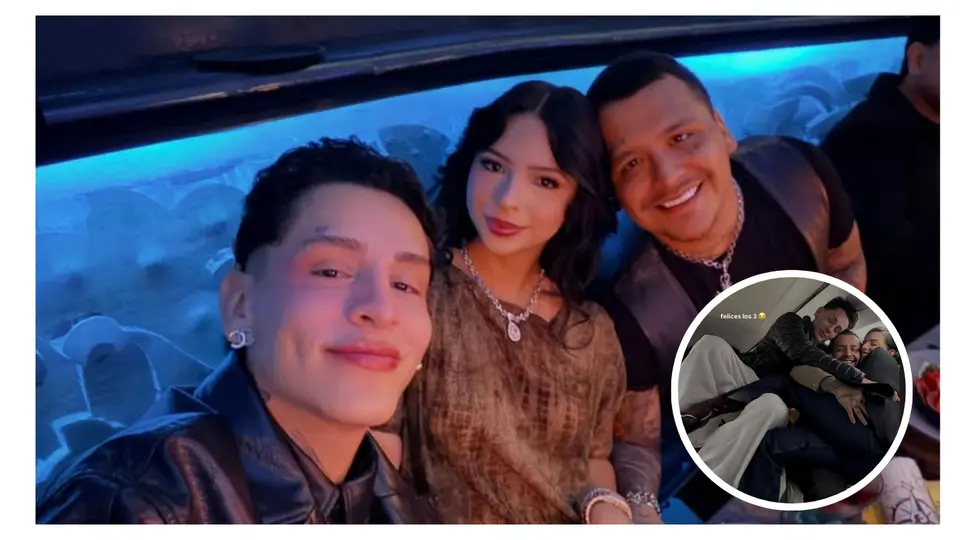 Kunno desmiente separación de Ángela Aguilar y Christian Nodal con foto: “Felices los tres”