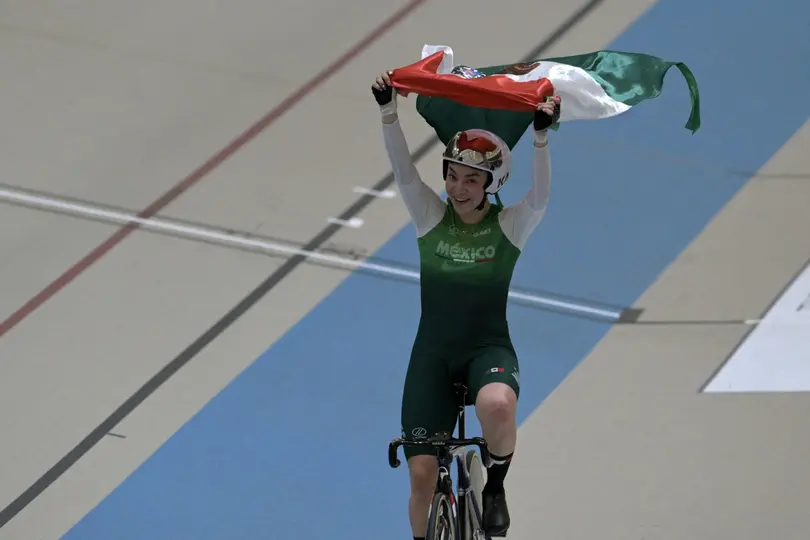 Yareli Acevedo celebrando su victoria l AFP