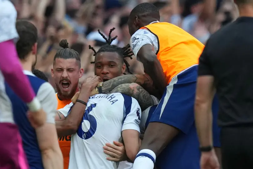 Jugadores de Tottenham en celebración en la Premier League | AP