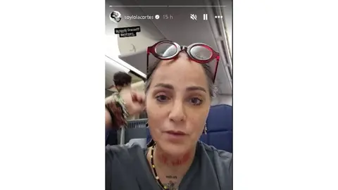 Lolita Cortés relató la experiencia que vivió durante el regreso de emergencia a México./ Captura de pantalla