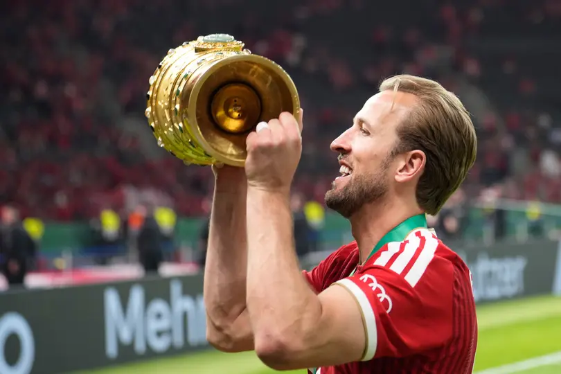 Harry Kane celebra con Bayern Munich en la Copa de Alemania | AP
