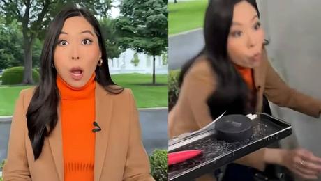 Reportera Selina Wang graba momento de los disparos durante tiroteo frente a la Casa Blanca