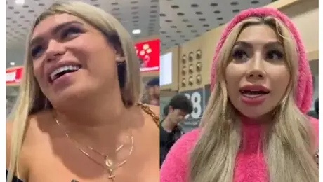 VIDEO: Wendy Guevara, La Bebeshita y otros famosos regresan de emergencia a CDMX por falla en avión