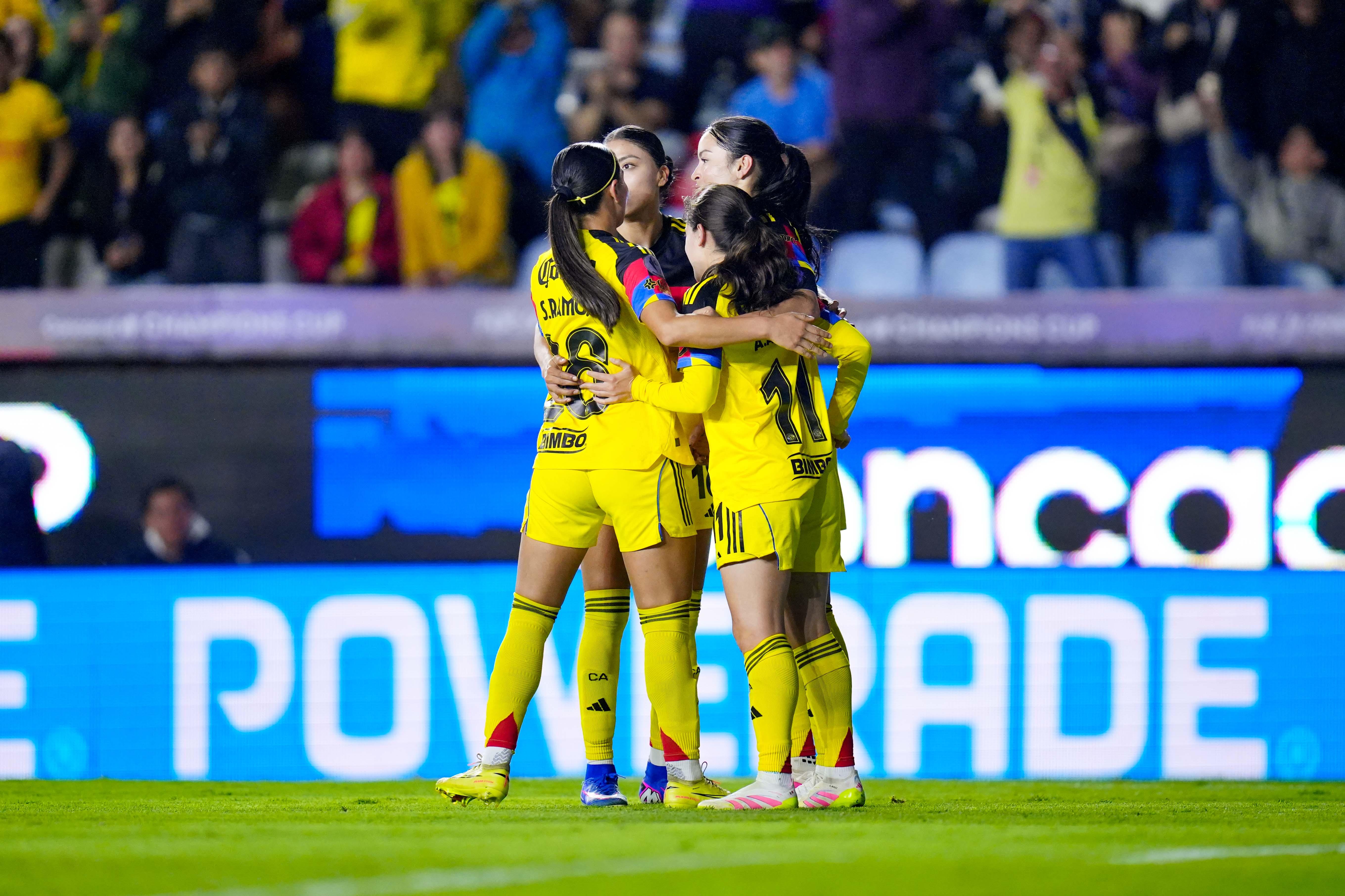 Aylin Avilés festejando su gol con el América ante Washington | IMAGO 7
