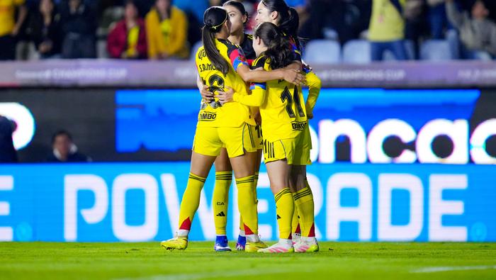 Aylin Avilés festejando su gol con el América ante Washington | IMAGO 7