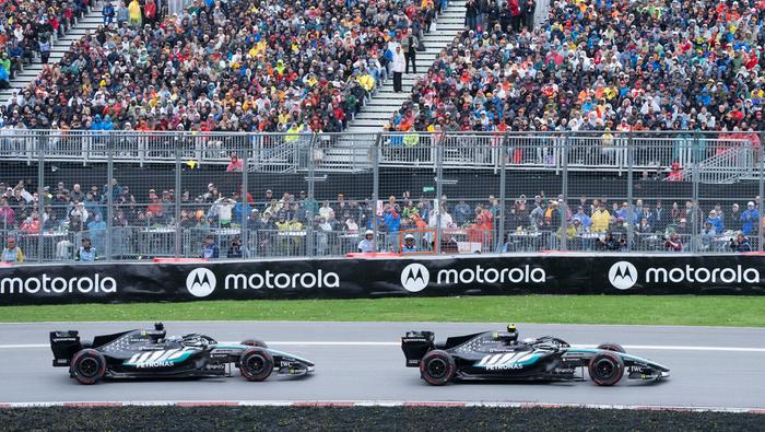 Antonelli y Russell en el Gran Premio de Canadá | AP