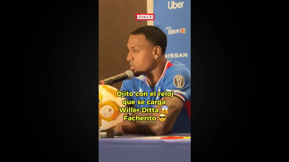 ¡DE LUJO! Willer Ditta tira flow y sale a conferencia con este reloj
