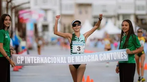 Alegna González ganadora del Maratón | IG:@gpcantones