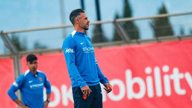 Demichelis. en entrenamiento con Mallorca | x:@RCD_Mallorca