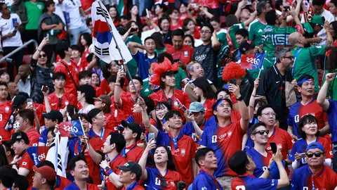 Afición de Corea del Sur ha mostrado un importante apoyo en la Copa del Mundo | MEXSPORT