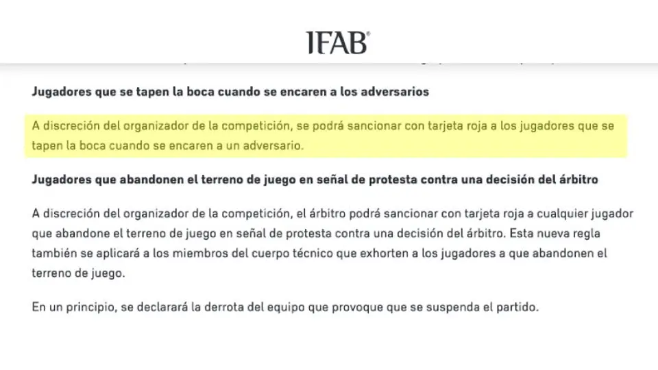 Así fue la modificación de la IFAB | CAPTURA DE PANTALLA