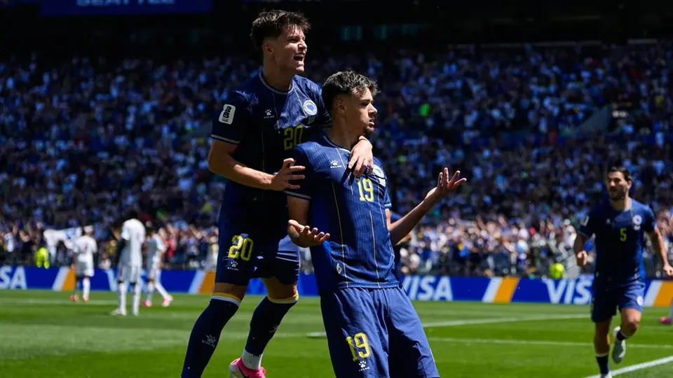 Jugadores de Bosnia y Herzegovina celebran en el Mundial 2026 | AP