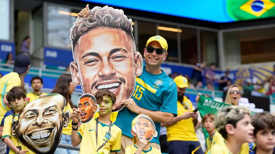 Afición de Brasil en Miami | AP