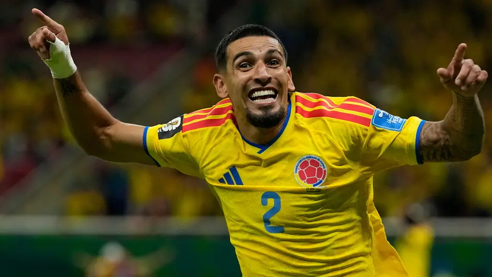 Daniel Muñoz celebrando su anotación ante  RD del Congo | AP