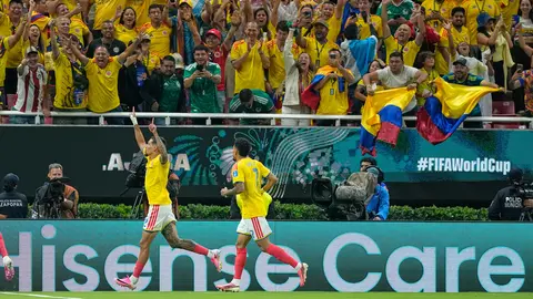 Gol de Daniel Muñoz que pone a ganar a Colombia contra Congo | AP