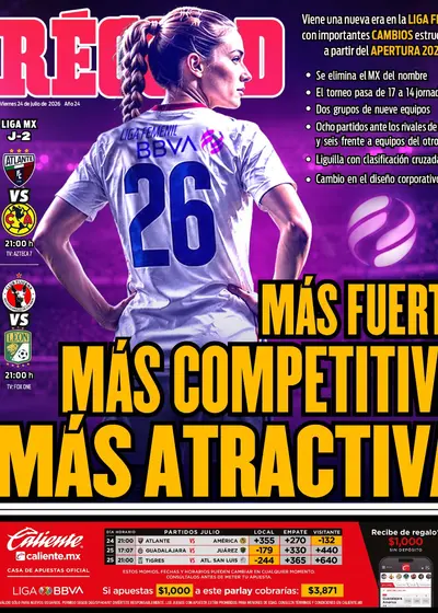 Portada RÉCORD 24 julio 2026