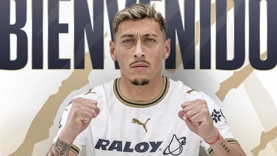 Luciano Herrera en su presentación con Pumas | X: @PumasMx