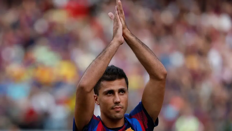 Rodri en el Camp Nou previo al Trofeo Joan Gamper | AP