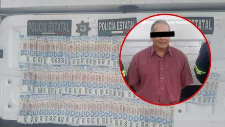 Arrestan a hombre con 170 billetes falsos de 500 pesos cuando intentaba depositarlos en Edomex