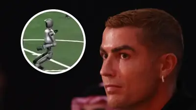 ¡La tecnología escogió a su ídolo! Robot festeja como Cristiano Ronaldo