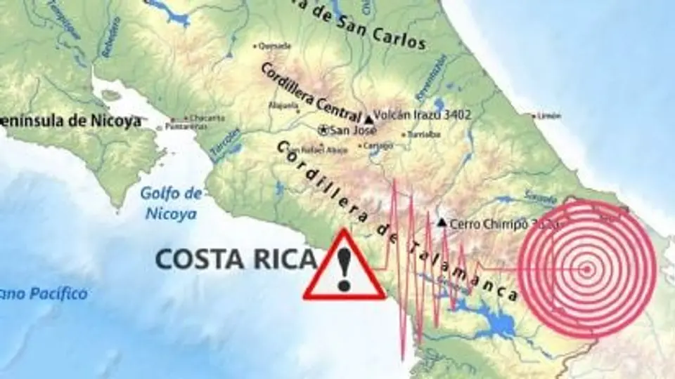 Los movimientos fueron percibidos con fuerza en San José./especial