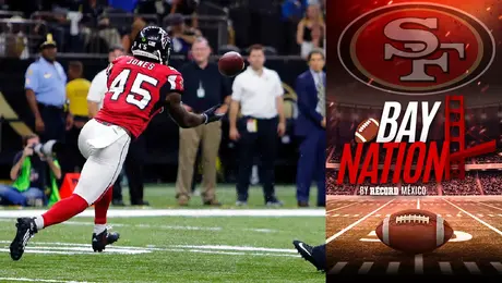 San Francisco 49ers adquieren a Deion Jones de Nueva Orleans por el RB Zamir White