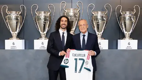 ¡Ya llegó el Campeón del Mundo! Real Madrid presenta a Marc Cucurella