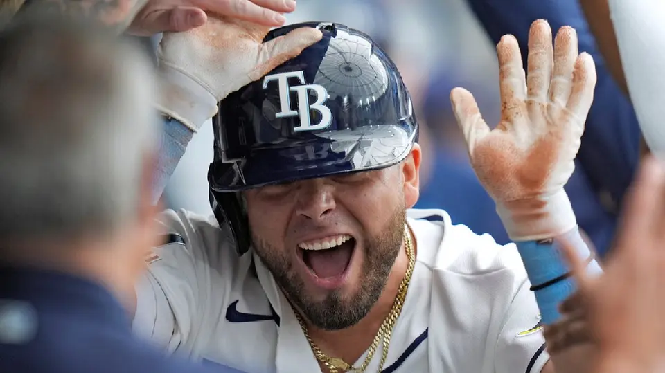 Jonathan Aranda con los Rays | AP