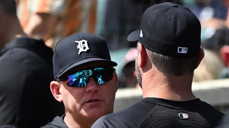 AJ Hinch con el lanzador Justin Verlander | AP