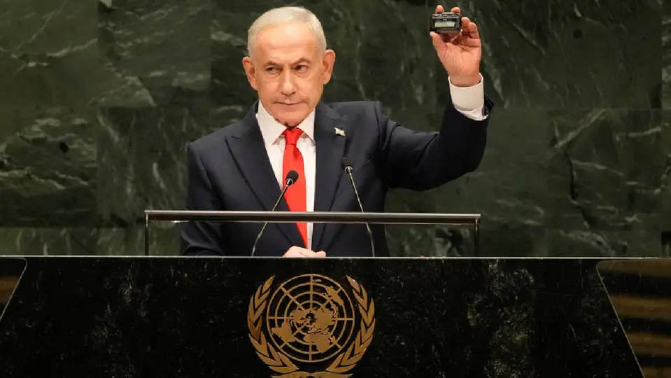 La intervención de Benjamín Netanyahu ante la ONU volvió a convertirse en uno de los momentos más tensos del día / AP