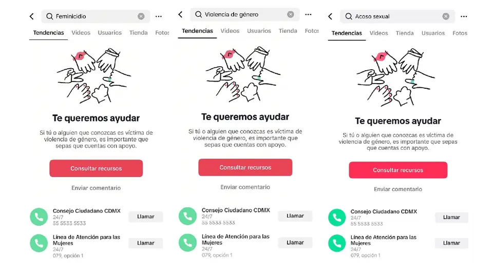 TikTok integrará la Línea 079 para mujeres que busquen ayuda por violencia en México