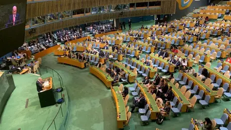 VIDEO: Delegados abandonan la ONU durante discurso del Primer Ministro de Israel