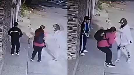 VIDEO: Niño intenta defender a su mamá con un hula-hula durante violento asalto en Zumpango