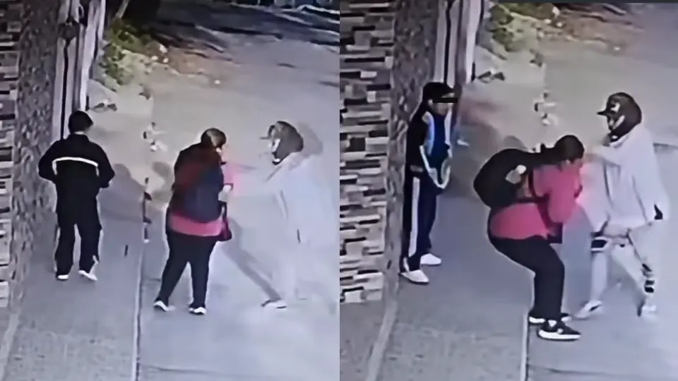 VIDEO: Niño intenta defender a su mamá con un hula-hula durante violento asalto en Zumpango