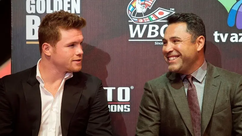 Óscar de la Hoya deseo suerte al Canelo Álvarez: 'Aunque hables mier..., te apoyaré'