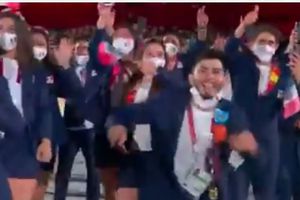 Tokio 2020: Atleta mexicano se quitó el cubrebocas durante la inauguración