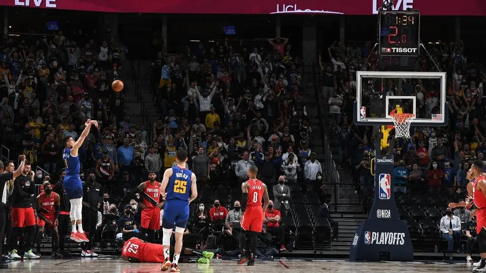 NBA Playoffs: Nuggets venció a Blazers con remontada en doble prórroga