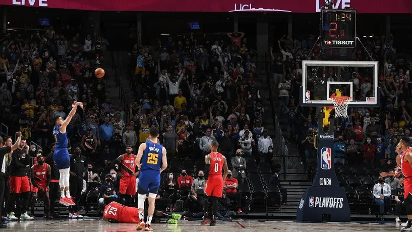 NBA Playoffs: Nuggets venció a Blazers con remontada en doble prórroga