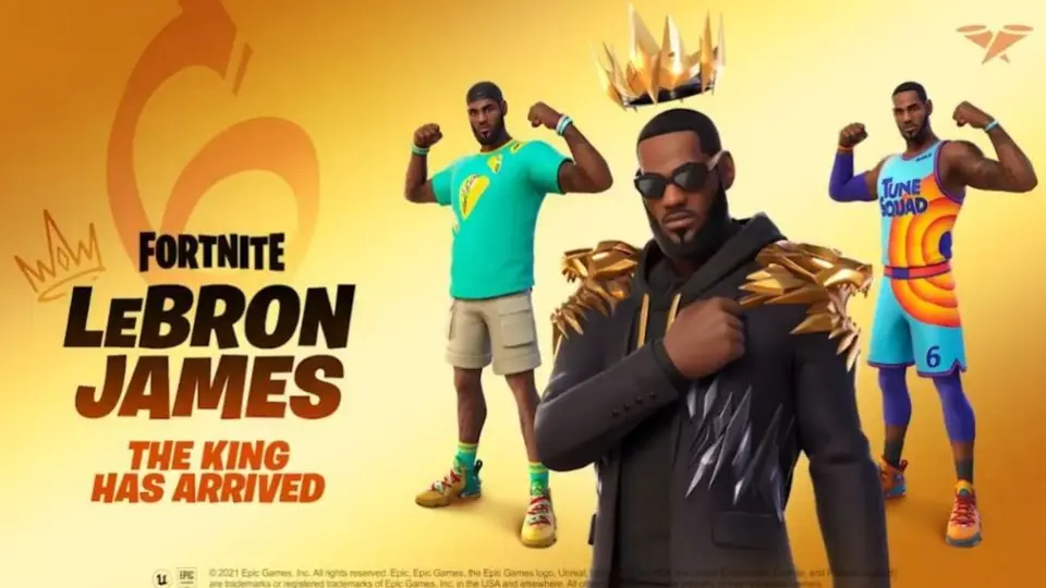 Fortnite: LeBron James presentó sus tres skins dentro del famoso battle royale