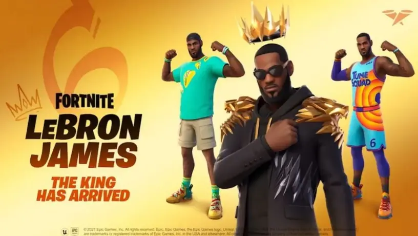 Fortnite: LeBron James presentó sus tres skins dentro del famoso battle royale
