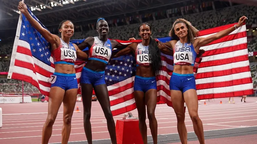 Tokio 2020: Estados Unidos conquistó el Oro en los relevos 4x400 m femenil y varonil