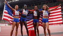 Tokio 2020: Estados Unidos conquistó el Oro en los relevos 4x400 m femenil y varonil