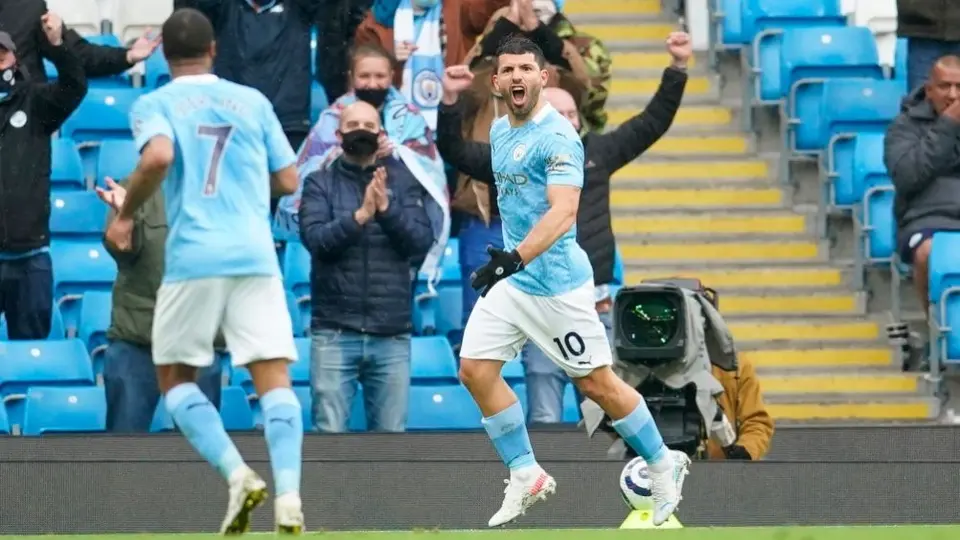 Premier League: Manchester City goleó al Everton con doblete del Kun Agüero