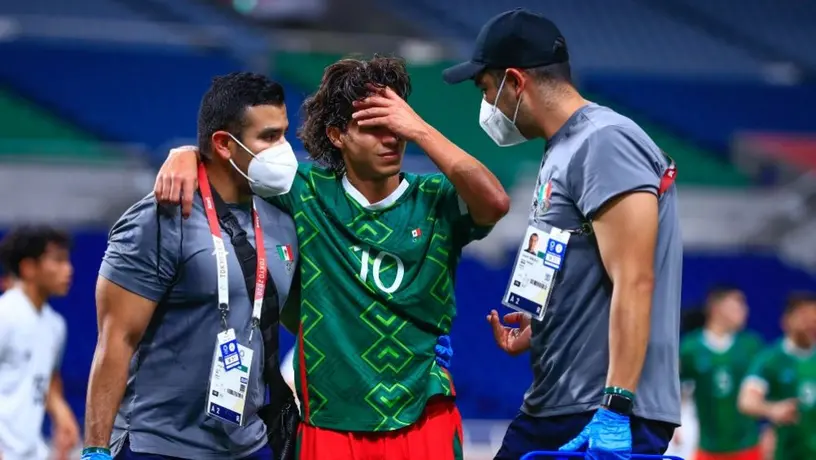Tri Olímpico: Diego Lainez sufrió dos esguinces tras el juego ante Japón