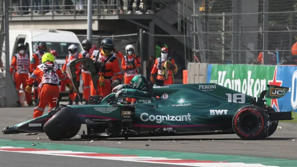 Gran Premio de México: Lance Stroll sufrió 'impactante' accidente en prueba de calificación