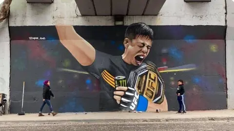 Brandon Moreno: Protagonizó mural en Tijuana, su ciudad natal