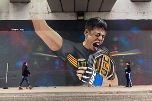 Brandon Moreno: Protagonizó mural en Tijuana, su ciudad natal