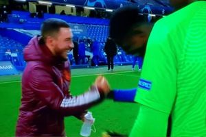 Real Madrid: Eden Hazard, riendo con sus excompañeros tras eliminación de Champions